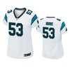 Carolina Panthers Brian Burns 2019 Nfl Draft White Game Womens Jersey - Robokeg