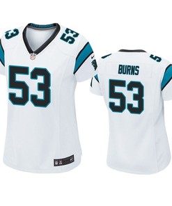 Carolina Panthers Brian Burns 2019 Nfl Draft White Game Womens Jersey - Robokeg