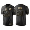 Carolina Panthers Brian Burns 25th Anniversary Black Gold Logo Jersey - Robokeg