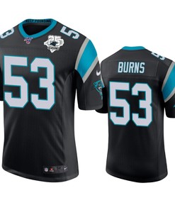Carolina Panthers Brian Burns Black 25th Season Vapor Limited Jersey - Robokeg