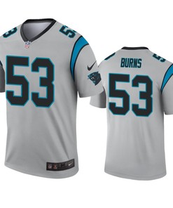 Carolina Panthers Brian Burns Silver Inverted Legend Jersey - Robokeg