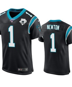 Carolina Panthers Cam Newton Black 25th Season Vapor Elite Jersey - Robokeg