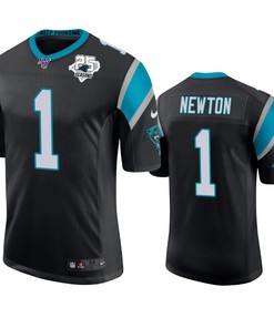 Carolina Panthers Cam Newton Black 25th Season Vapor Limited Jersey - Robokeg