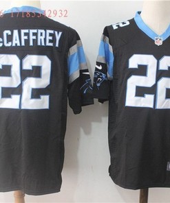 Carolina Panthers Christian Mccaffrey #22 Nfl 2020 Black Jersey Jersey - Robokeg