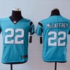 Carolina Panthers Christian Mccaffrey #22 Nfl 2020 Cerulean Blue Jersey - Robokeg