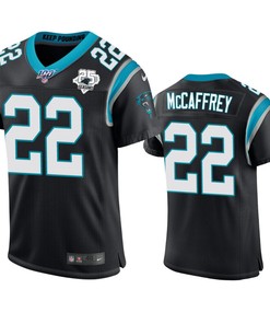 Carolina Panthers Christian Mccaffrey Black 25th Season Vapor Elite Jersey - Robokeg