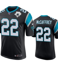 Carolina Panthers Christian Mccaffrey Black 25th Season Vapor Limited Jersey - Robokeg
