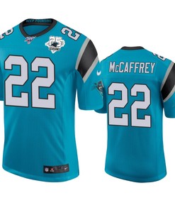 Carolina Panthers Christian Mccaffrey Blue 25th Season Classic Limited Jersey - Robokeg