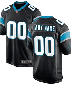 Carolina Panthers Custom Game Jersey - Black Custom Jerseys Nfl - Robokeg
