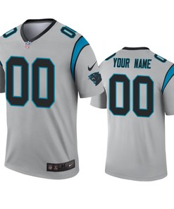 Carolina Panthers Custom Silver Inverted Legend Jersey - Robokeg