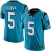 Carolina Panthers Derrick Brown #5 Nfl 2020 Teal Blue Jersey - Robokeg