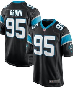 Carolina Panthers Derrick Brown Black 2020 Nfl Draft First Round Pick Game Jersey - Robokeg