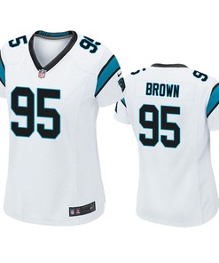 Carolina Panthers Derrick Brown White 2020 Nfl Draft Game Jersey - Robokeg