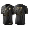 Carolina Panthers Donte Jackson 25th Anniversary Black Gold Logo Jersey - Robokeg