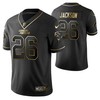 Carolina Panthers Donte Jackson 26 2021 Nfl Golden Brandedition Black Jersey Gift For Panthers Fans - Robokeg