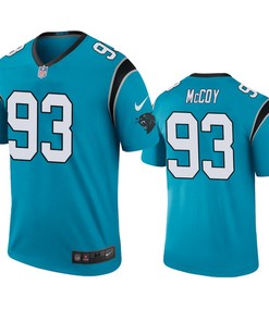 Carolina Panthers Gerald Mccoy Blue Color Rush Legend Jersey - Mens - Robokeg