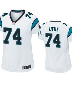Carolina Panthers Greg Little 2019 Nfl Draft White Game Womens Jersey - Robokeg