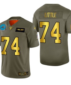 Carolina Panthers Greg Little 2019 Salute To Service Nfl 100 Mens Jersey Metallic - Robokeg
