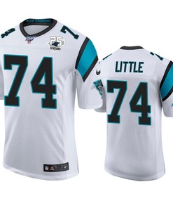 Carolina Panthers Greg Little White 25th Season Vapor Limited Jersey - Robokeg