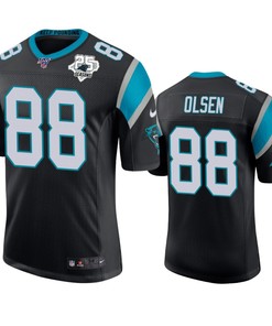 Carolina Panthers Greg Olsen Black 25th Season Vapor Limited Jersey - Robokeg