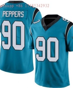 Carolina Panthers Julius Peppers #90 Nfl 2020 Teal Jersey Jersey - Robokeg