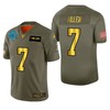 Carolina Panthers Kyle Allen 2019 Salute To Service Nfl 100 Mens Jersey Metallic - Robokeg