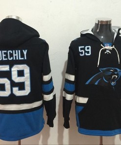 Carolina Panthers Luke Kuechly #59 Nfl2020 Black Womens Hoodie Jersey - Robokeg