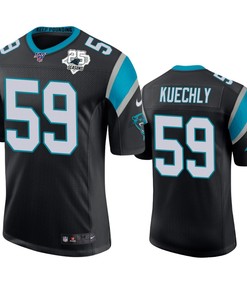 Carolina Panthers Luke Kuechly Black 25th Season Vapor Limited Jersey - Robokeg