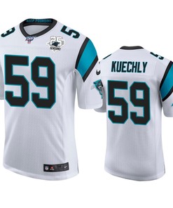 Carolina Panthers Luke Kuechly White 25th Season Vapor Limited Jersey - Robokeg