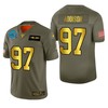 Carolina Panthers Mario Addison 2019 Salute To Service Nfl 100 Mens Jersey Metallic - Robokeg