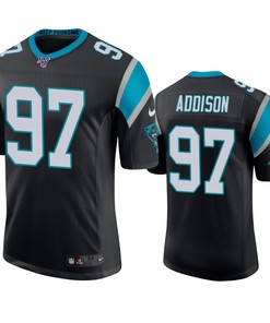 Carolina Panthers Mario Addison Black 100th Season Vapor Limited Jersey - Robokeg