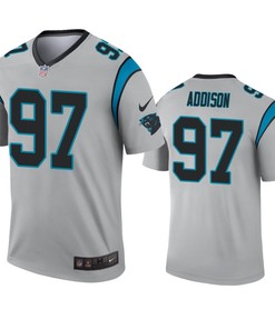 Carolina Panthers Mario Addison Silver Inverted Legend Jersey - Robokeg