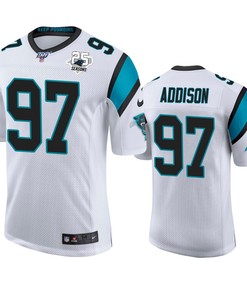 Carolina Panthers Mario Addison White 25th Season Vapor Limited Jersey - Robokeg