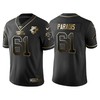 Carolina Panthers Matt Paradis 25th Anniversary Black Gold Logo Jersey - Robokeg
