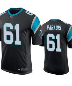 Carolina Panthers Matt Paradis Black 100th Season Vapor Limited Jersey - Robokeg