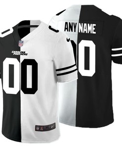 Carolina Panthers Nfl 2020 Personalized Custom Black And White Custom Jersey - Robokeg