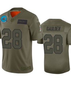 Carolina Panthers Rashaan Gaulden Camo 2019 Salute To Service Limited Jersey - Robokeg