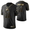 Carolina Panthers Robby Anderson 11 2021 Nfl Golden Brandedition Black Jersey Gift For Panthers Fans - Robokeg