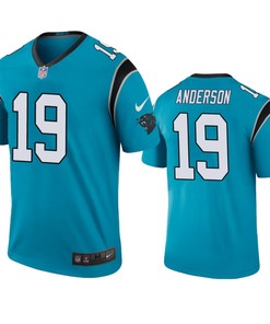 Carolina Panthers Robby Anderson Blue Color Rush Legend Jersey - Robokeg