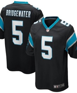 Carolina Panthers Teddy Bridgewater #5 Nfl 2020 Black Jersey Jersey - Robokeg