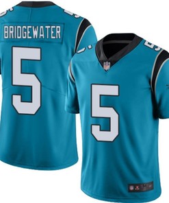 Carolina Panthers Teddy Bridgewater #5 Nfl 2020 Teal Jersey Jersey - Robokeg