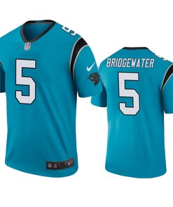 Carolina Panthers Teddy Bridgewater Blue Color Rush Legend Jersey - Mens - Robokeg