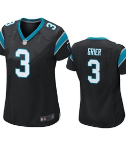 Carolina Panthers Will Grier 2019 Nfl Draft Black Game Womens Jersey - Robokeg