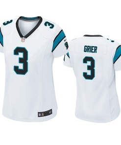 Carolina Panthers Will Grier 2019 Nfl Draft White Game Womens Jersey - Robokeg