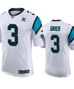 Carolina Panthers Will Grier White 25th Season Vapor Limited Jersey - Robokeg