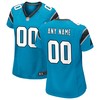 Carolina Panthers Womens Alternate Custom Game Jersey - Blue Custom Jerseys Nfl - Robokeg