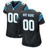 Carolina Panthers Womens Custom Game Jersey Black Custom Jerseys Nfl - Robokeg