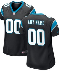 Carolina Panthers Womens Custom Game Jersey Black Custom Jerseys Nfl - Robokeg