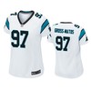Carolina Panthers Yetur Gross-matos White 2020 Nfl Draft Game Jersey - Robokeg