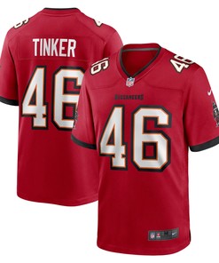 Carson Tinker Tampa Bay Buccaneers Game Jersey - Red Nfl - Robokeg